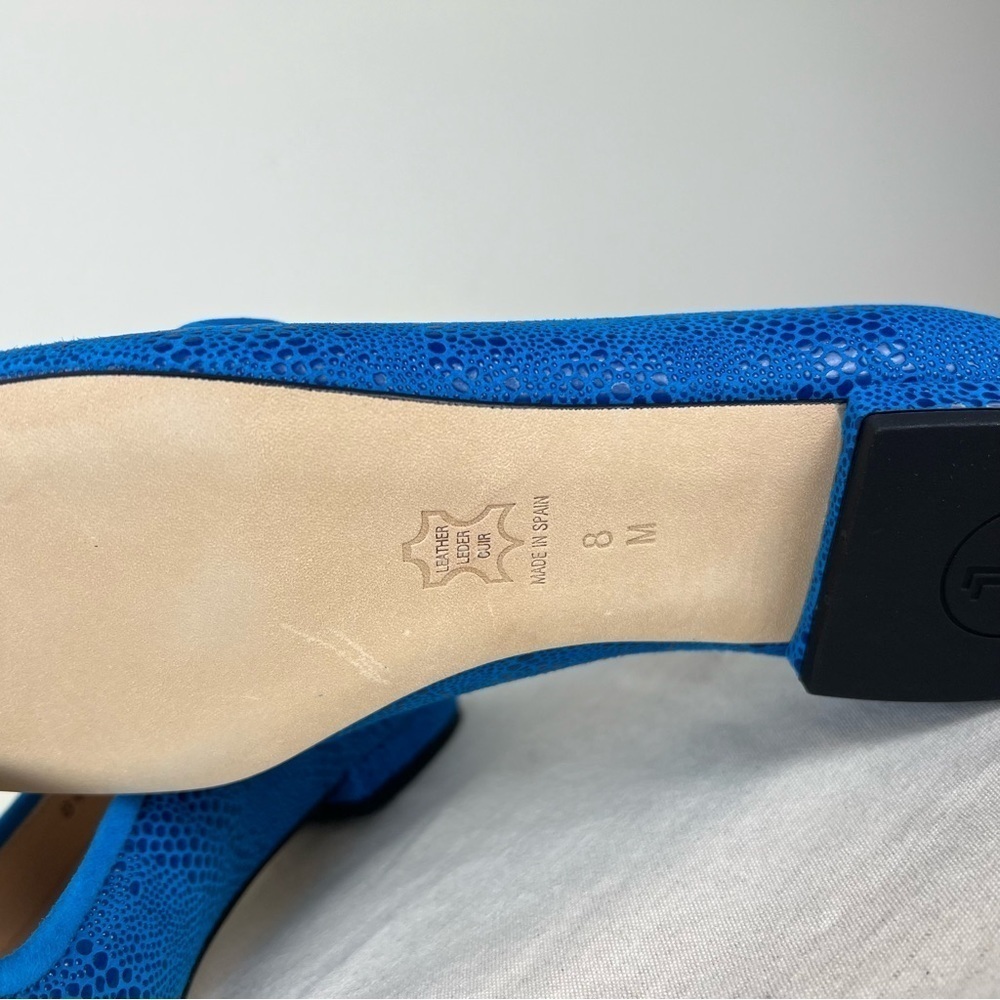 Jon Josef | Pluto Karina Turquesa Texture Flat Loafers Turquoise Blue | 8 - Picture 4 of 7